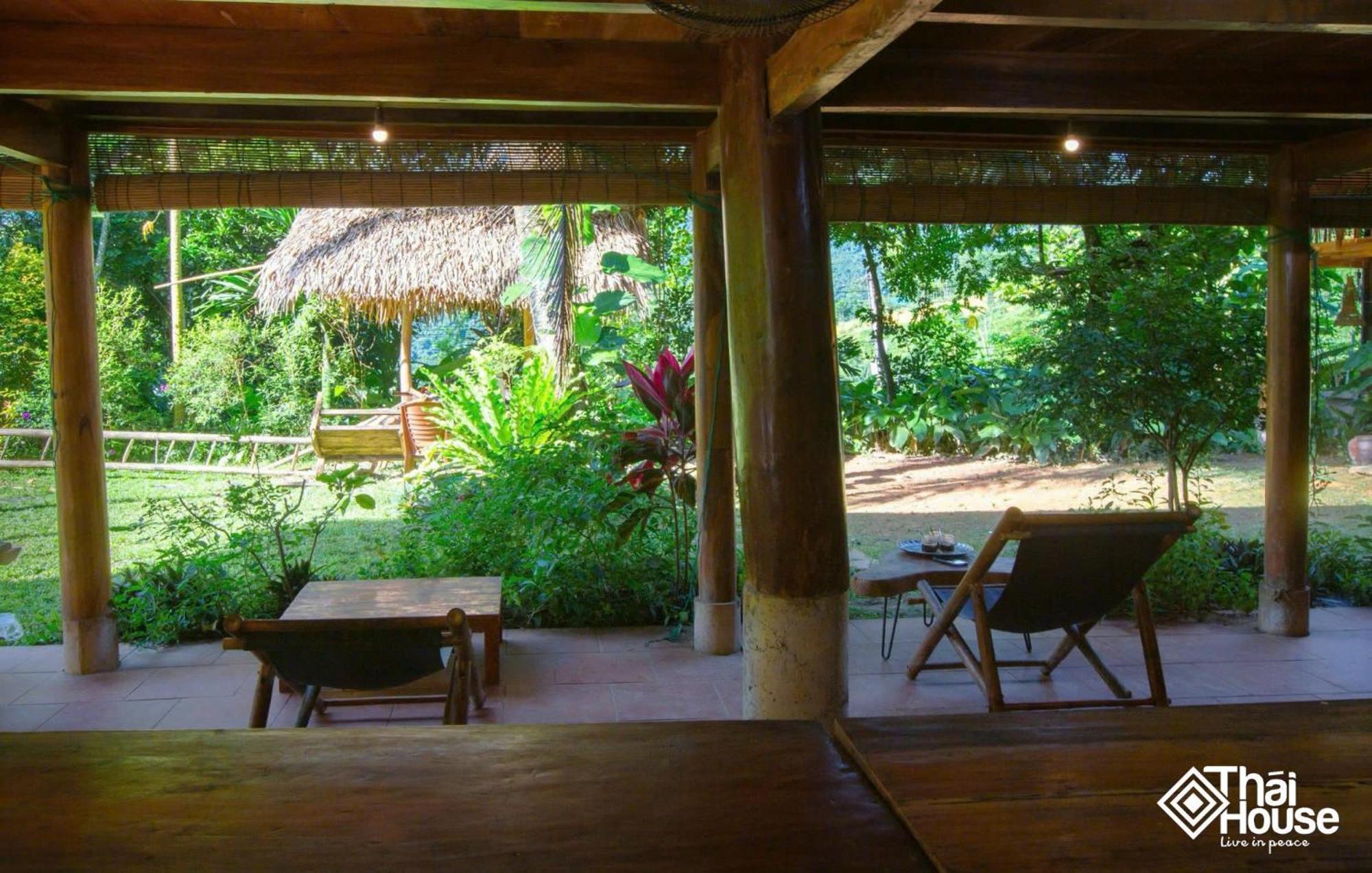 Thai House Pu Luong - Century Old Stilt House With Terrace Views Huong Ba Thuoc Exterior foto