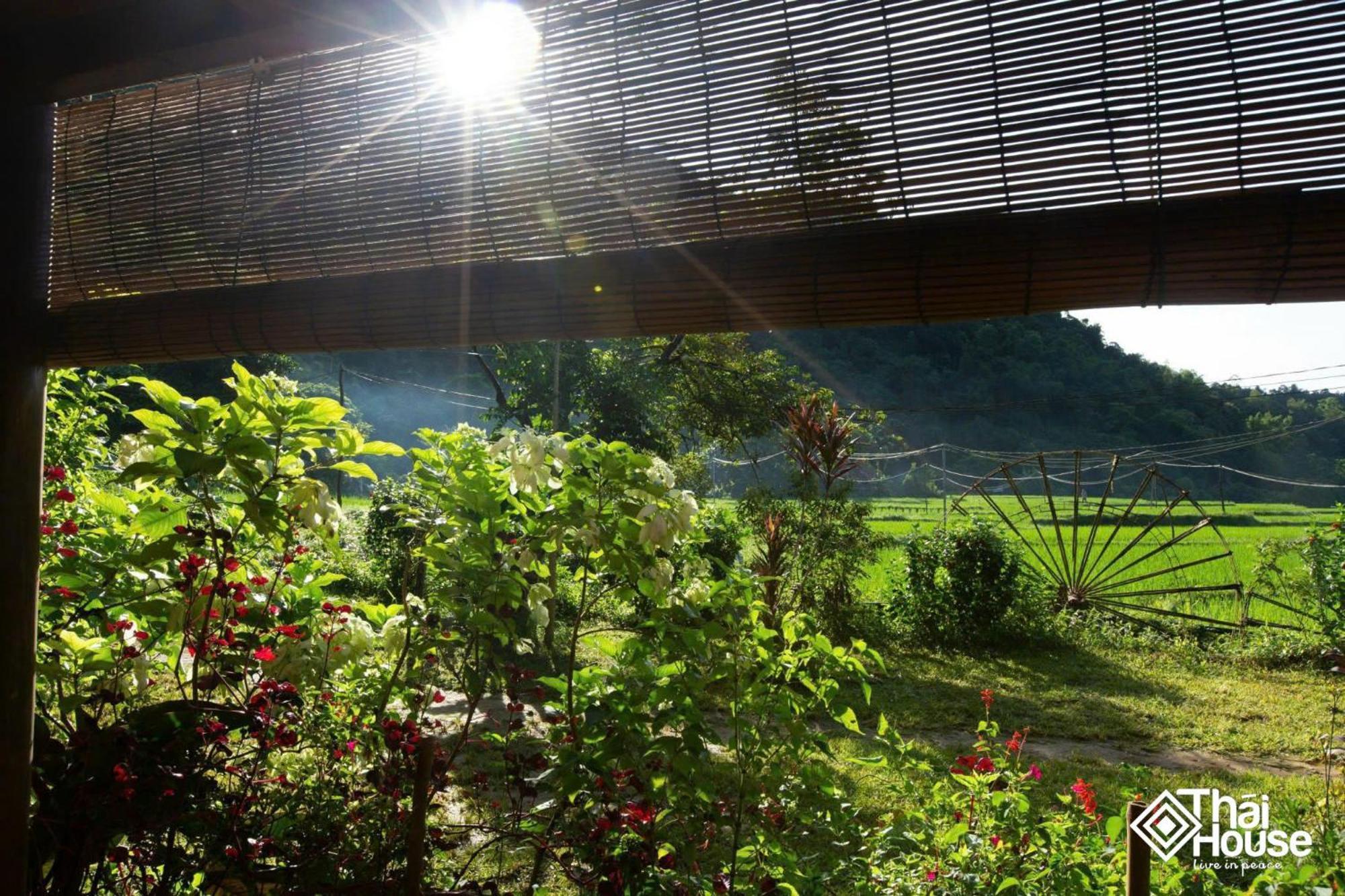 Thai House Pu Luong - Century Old Stilt House With Terrace Views Huong Ba Thuoc Exterior foto