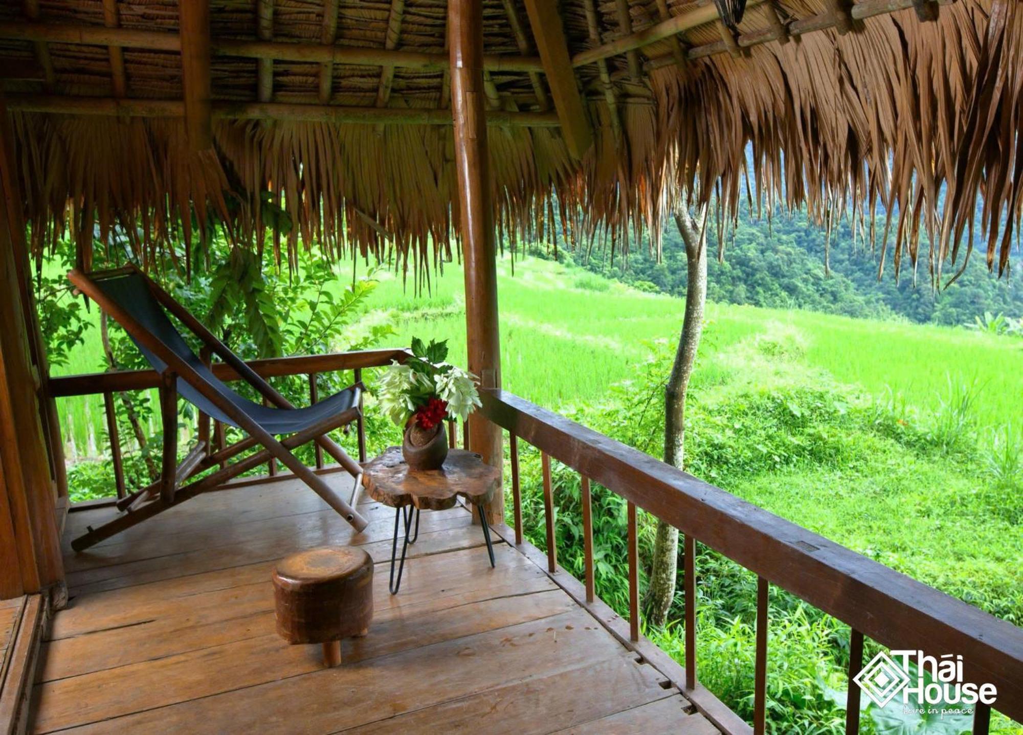 Thai House Pu Luong - Century Old Stilt House With Terrace Views Huong Ba Thuoc Exterior foto